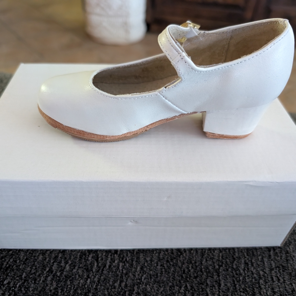 White Kids' Mary Jane Shoes